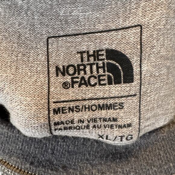 The North Face Men’s XL Long Sleeve T-Shirt Gray Hiking Outdoors Midweight EUC - Picture 3 of 6